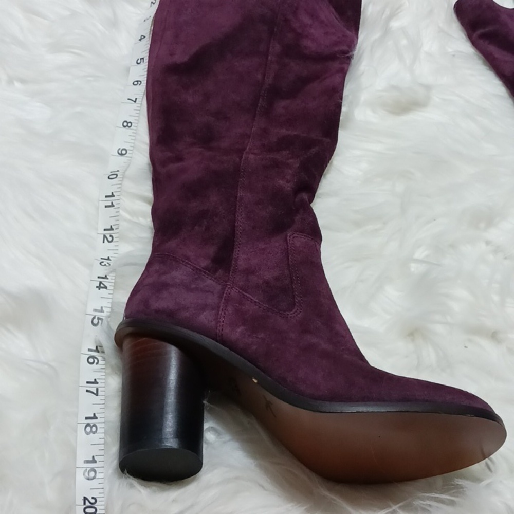 NWT Elegant Coach Purple Suede Women's Boots,size 5 - Picture 5 of 6